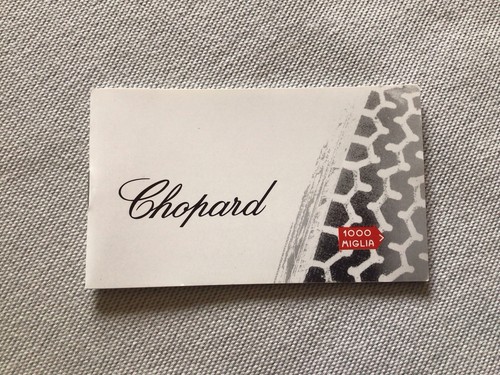 Libretto booklet chopard mille - chopard,